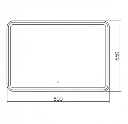 Зеркало Silver Mirrors Давид-S 80*55 с бегущей Led-подсветкой сенсорный выключатель