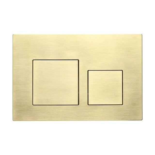 Кнопка смыва Veconi FLUSH V4, FLV4-G, 240х162х10, пластик, золото брашинг
