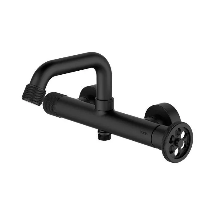 Смеситель Iddis Гранж (Grange) GRABLR2i02WA для ванны и душа черный матовый без аксессуаров