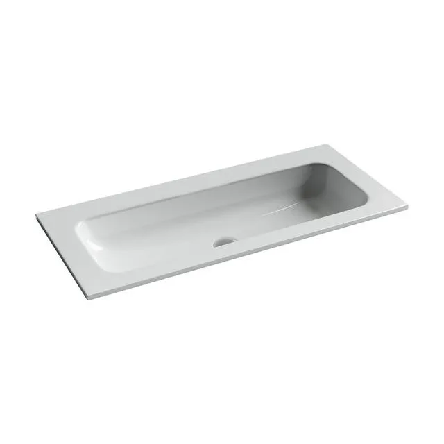 Раковина из сантехнического фарфора Ceramica Nova Грация (Grace) 101 см CN7013wx накладная цвет белый