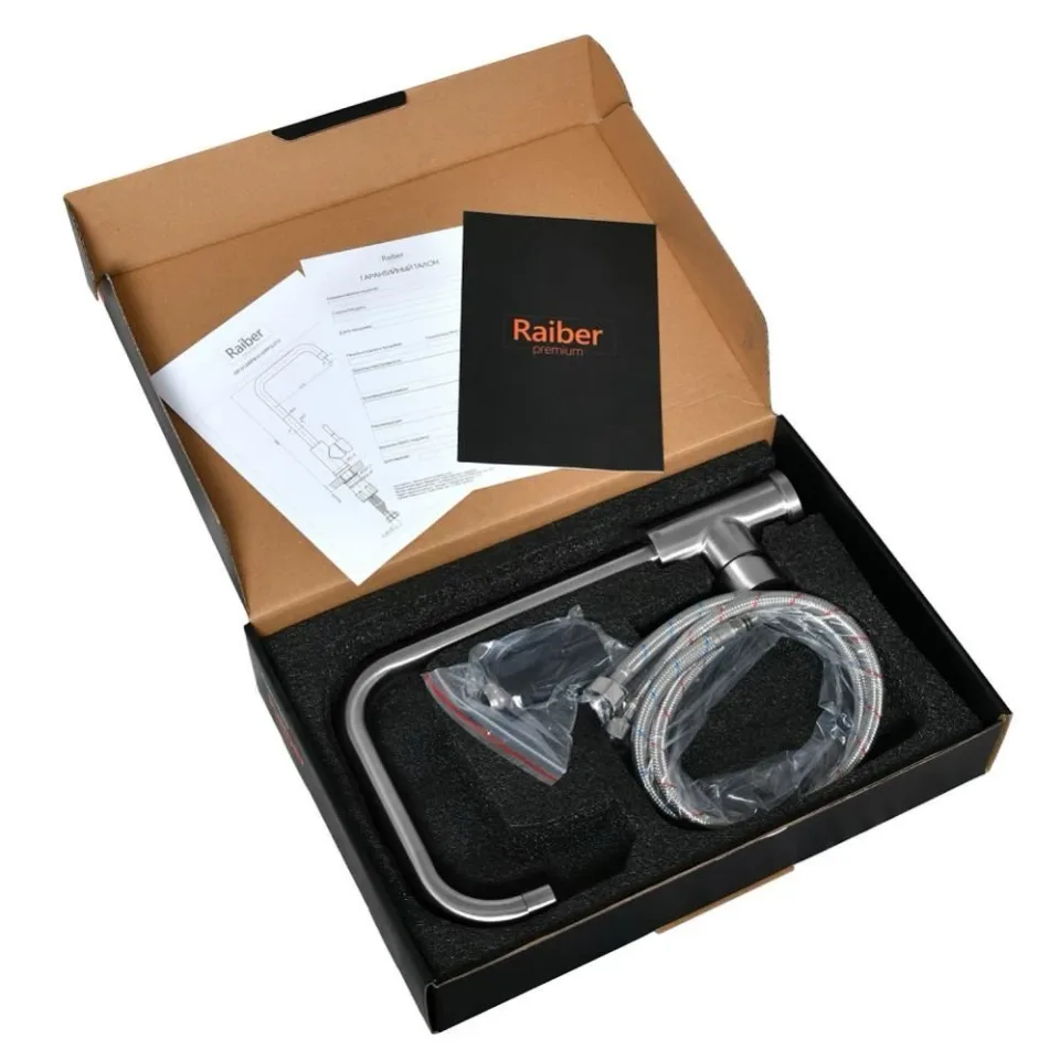 Смеситель Raiber Graceful RP-013 для кухни хром