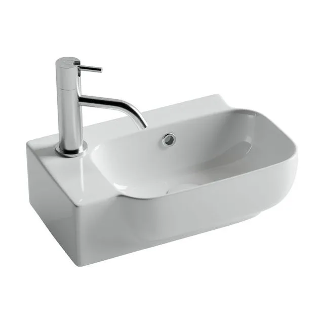 Раковина из сантехнического фарфора Ceramica Nova Элемент (Element) 40 см CN6074R подвесная цвет белый