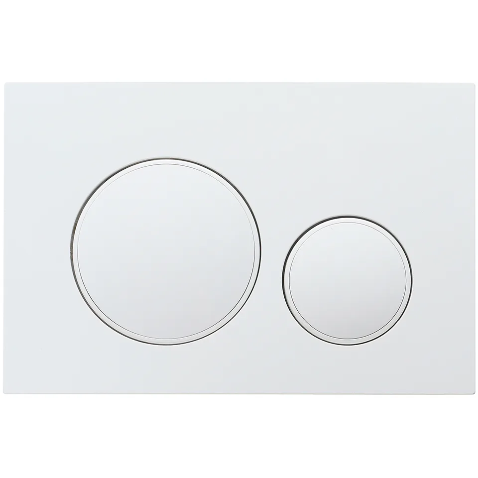 Кнопка смыва Veconi FLUSH V10, FLV10-W, 240х162х7, пластик, белый глянец кайма - белый глянец