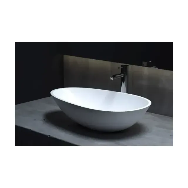 Накладная раковина Salini Paola S-Sense 55,5*32,3 белый глянец