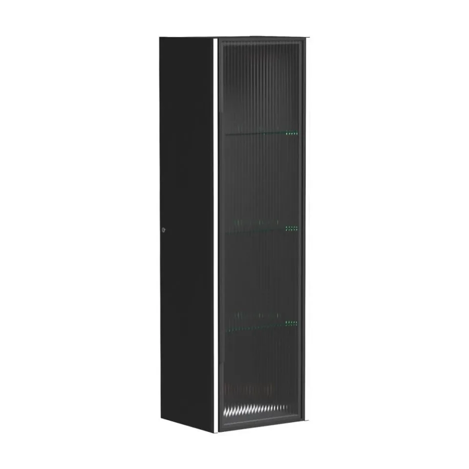 Пенал Equil Стоун/Stoune 36 LED L/R подвесной, дуб черный