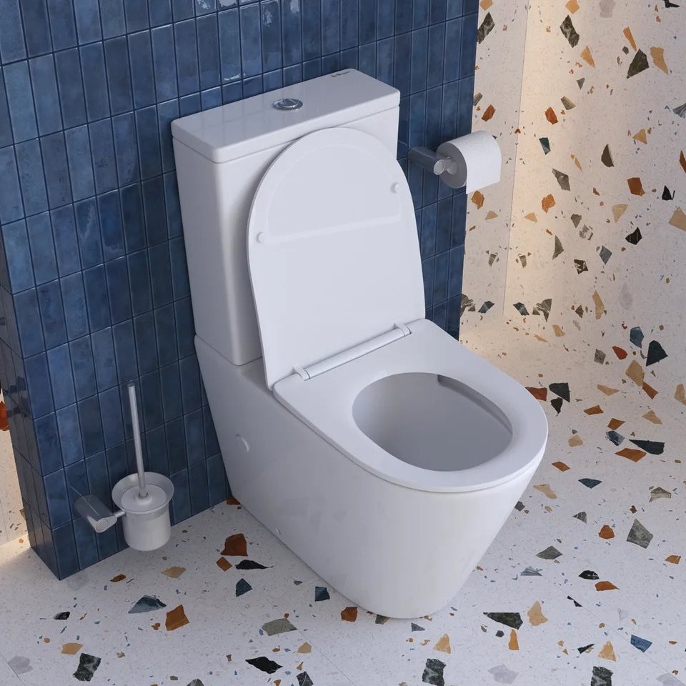 Унитаз-компакт безободковый BelBagno FLAY-TOR BB2149CP-TOR/SC/BB2149T