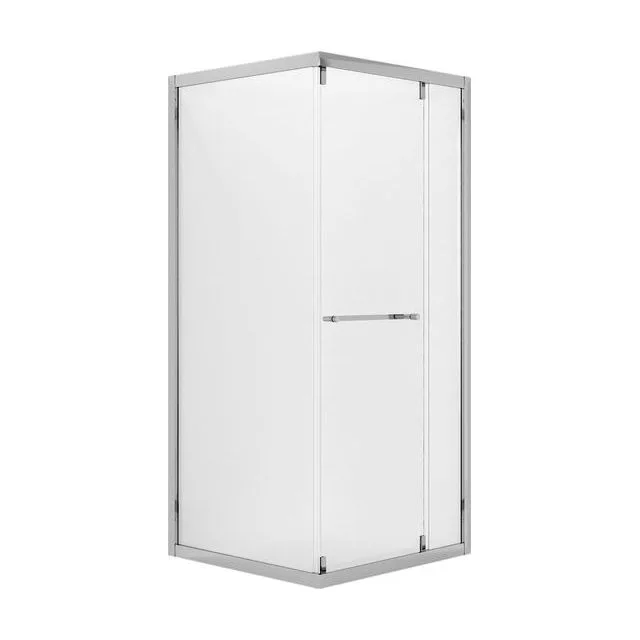 Душевое ограждение Niagara Nova NG-6633-34 (90х90х195) квадрат,хром,двери раздвижные,стекло прозрачное