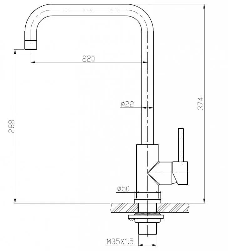 Смеситель BelBagno BB-LAM03A-IN для кухни сатин