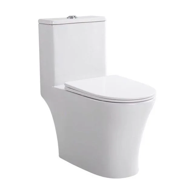 Унитаз-моноблок напольный, безободковый, система смыва торнадо, AQ2815T-00 ЮПИТЕР 665*365*755, крышка-сиденье дюропласт soft-close
