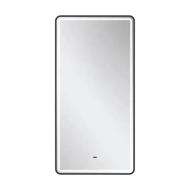 Зеркало Equil Стоун/Stoune 50*90 с подсветкой, черное