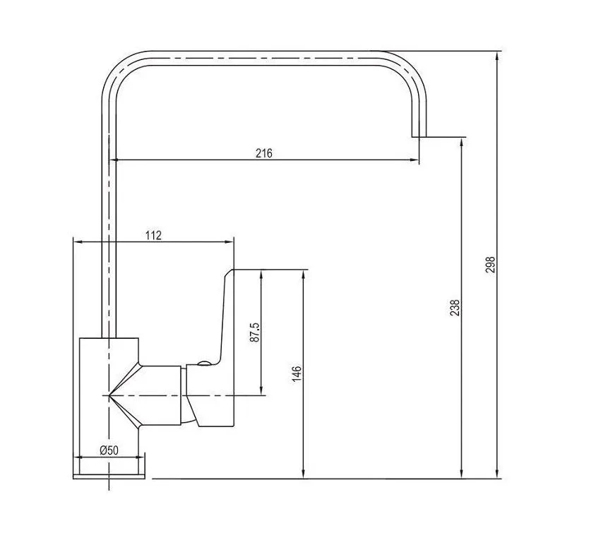 Смеситель Aquanet Logic AF320-41С для кухни