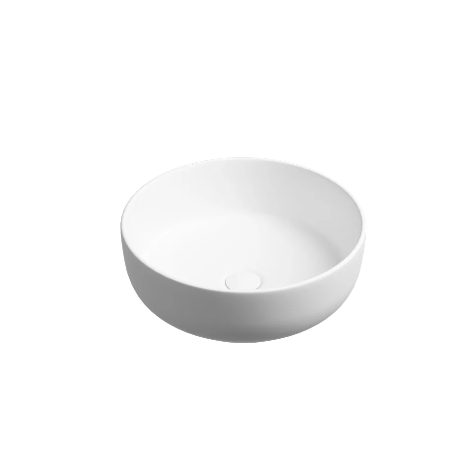 Раковина из сантехнического фарфора Ceramica Nova Тайкан (Taycan) 38 см CN12003MW накладная цвет белый матовый