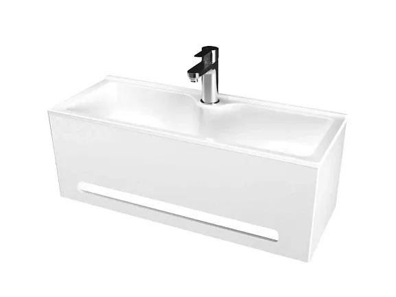 Панель с раковиной 1Marka Тайни S (Tiny S) 60 белый глянец
