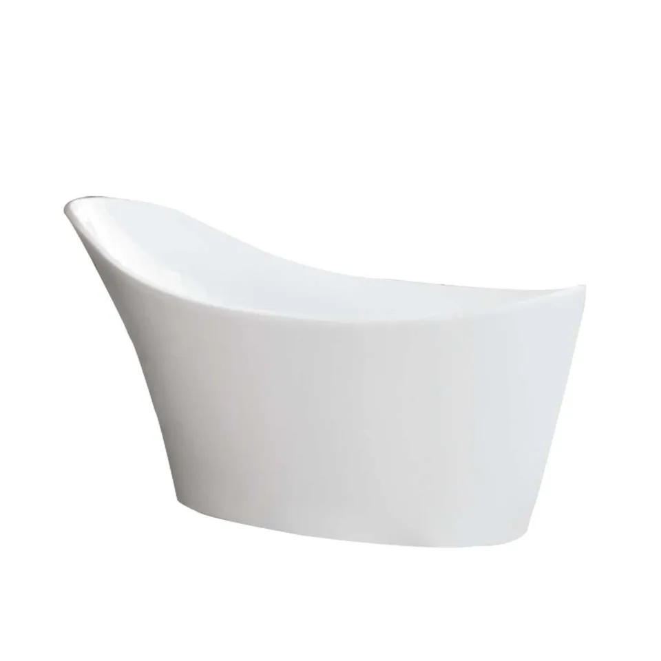 Ванна из искусственного камня Vincea VBT-220S, 1650*800*650, цвет белый, слив-перелив в комплекте, х