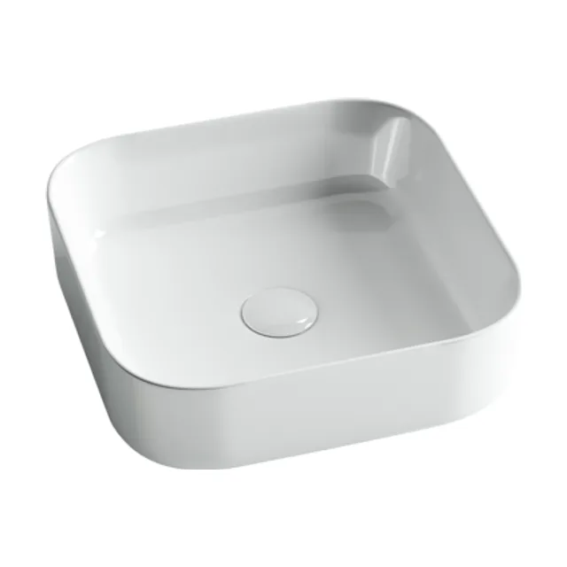 Раковина из сантехнического фарфора Ceramica Nova Элемент (Element) 39 см CN6012 накладная цвет белый