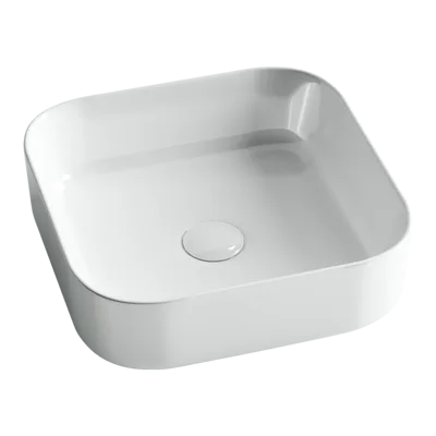Раковина из сантехнического фарфора Ceramica Nova Элемент (Element) 39 см CN6012 накладная цвет белый