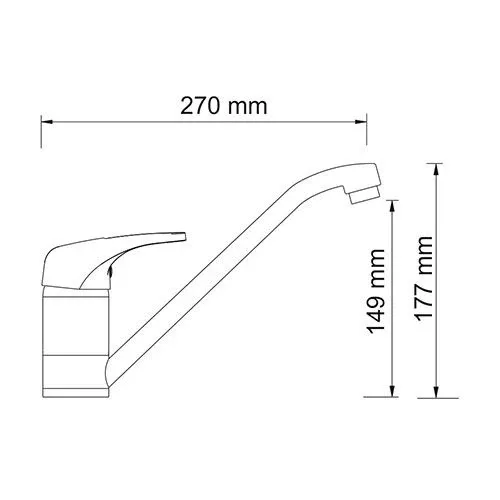 Смеситель WasserKRAFT Oder 6307 для кухни