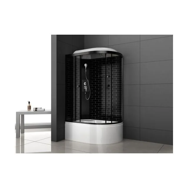 Душевая кабина ODA-5006 L/R черный кирпич 120 x 80 x 215, исполнение L (L)