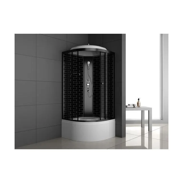 Душевая кабина ODA-5001 черный кирпич 90 x 90 x 215
