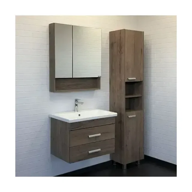 Комплект мебели Comforty Никосия 70П дуб темный (раковина Como 70)
