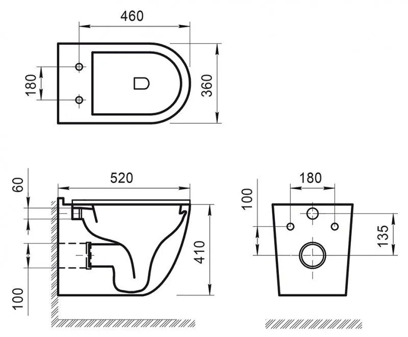 Подвесной унитаз BelBagno Senso-R BB017CHR 36*52 безободковый с крышкой-сиденьем BB2034SC