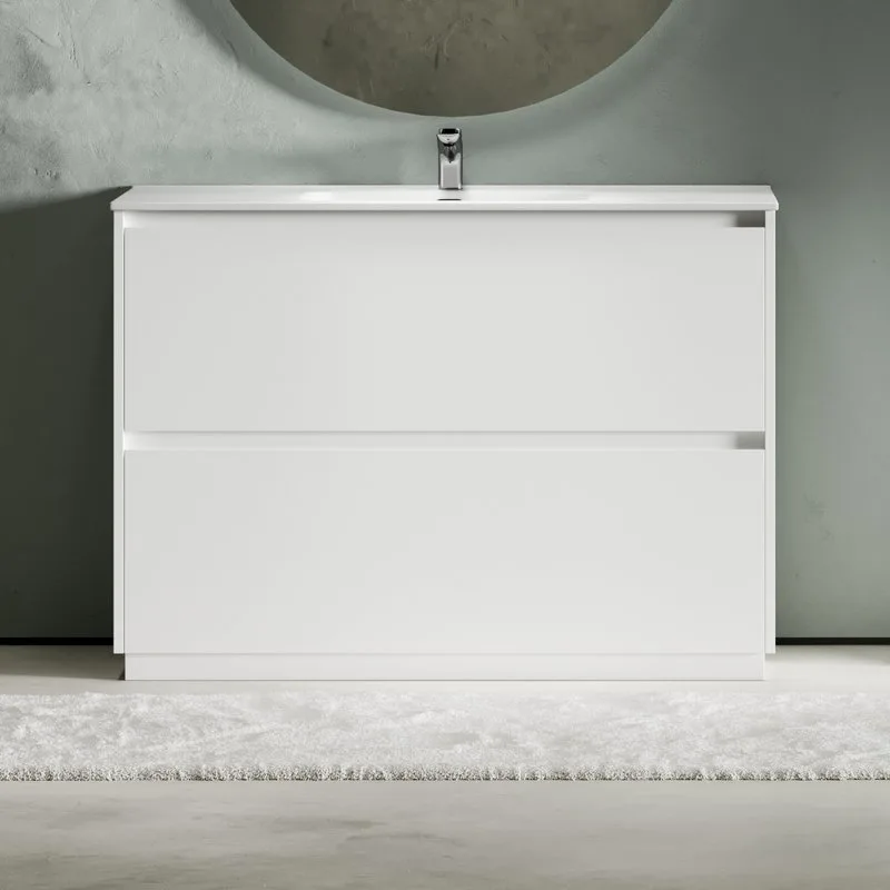 Тумба под раковину Sancos Либра напольная (Libra Floor) 119 см LB120F-1W напольная универсальная 2 ящика