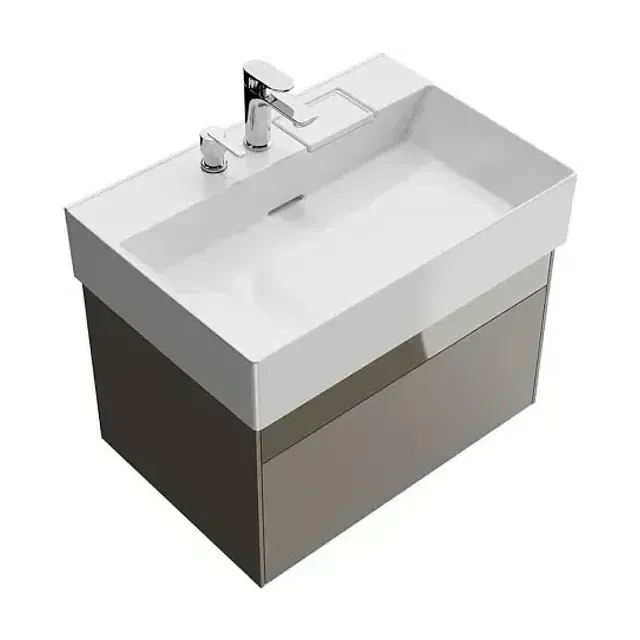 Тумба с раковиной Kerama Marazzi Logica 70 песчаный, 2 отверстия