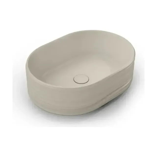 Раковина Kerama Marazzi Artbasin Sabbia 50*36 песочный матовый с донным клапаном