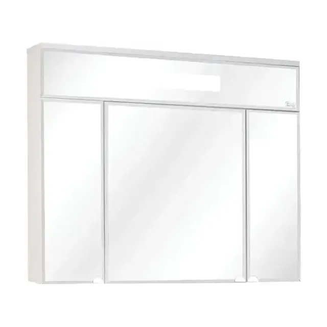 Шкаф-зеркало Сигма 90 белый, c LED подсветкой