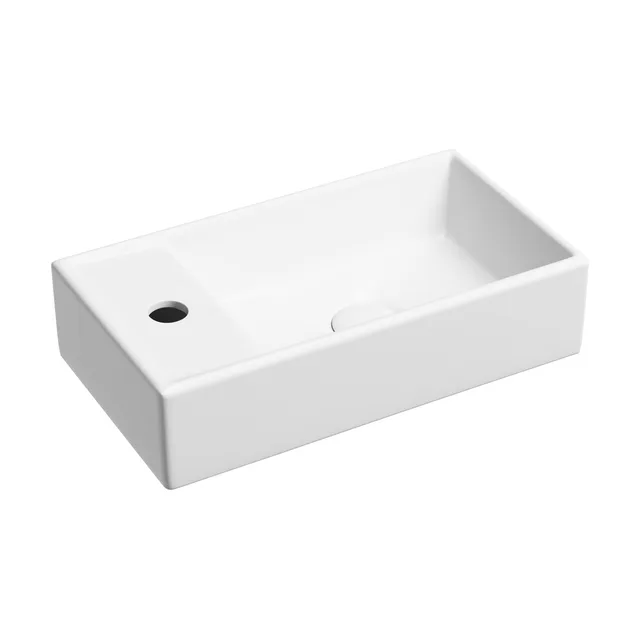 Раковина из сантехнического фарфора Ceramica Nova Элемент (Element) 42 см CN6051RMW подвесная цвет белый матовый