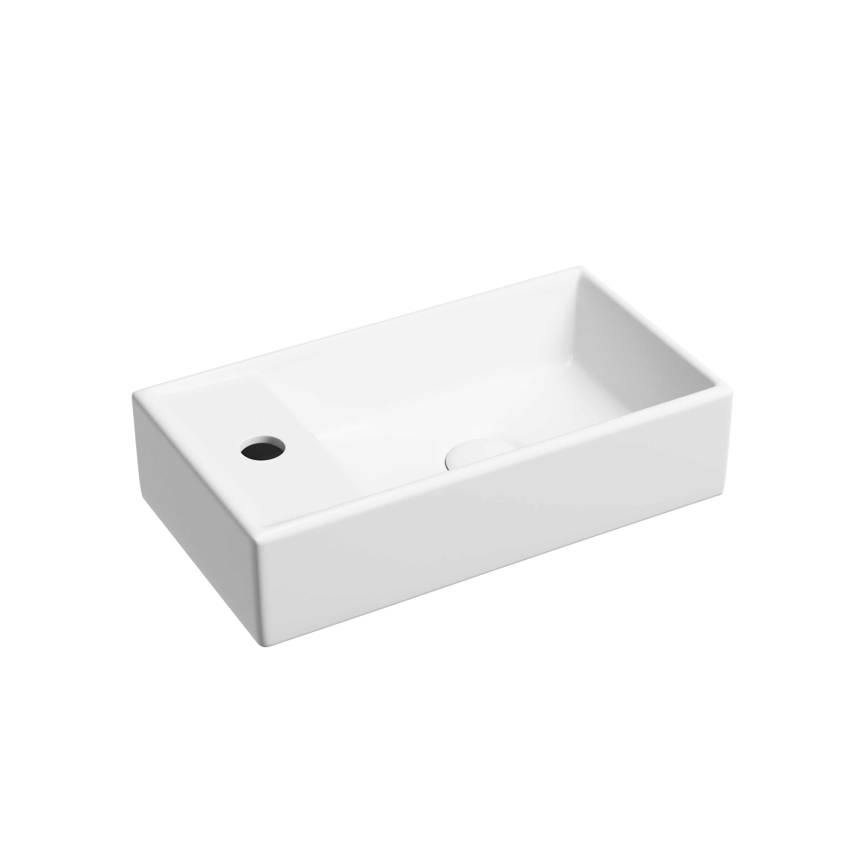 Раковина из сантехнического фарфора Ceramica Nova Элемент (Element) 42 см CN6051RMW подвесная цвет белый матовый