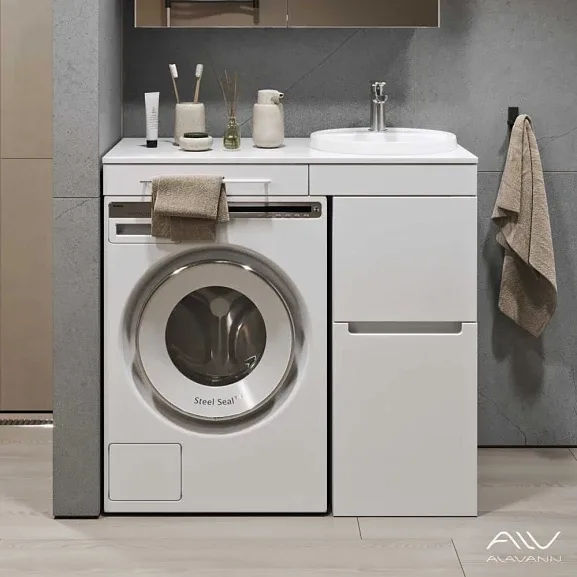 Тумба с раковиной Alavann Cosmetic 100 L/R белый