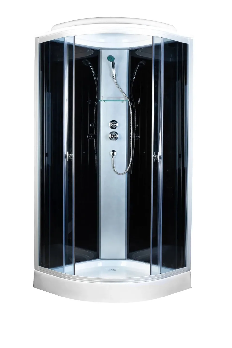 Душевая кабина AQUAPULSE 4122D 90х90х220см. grey black (н/п).
