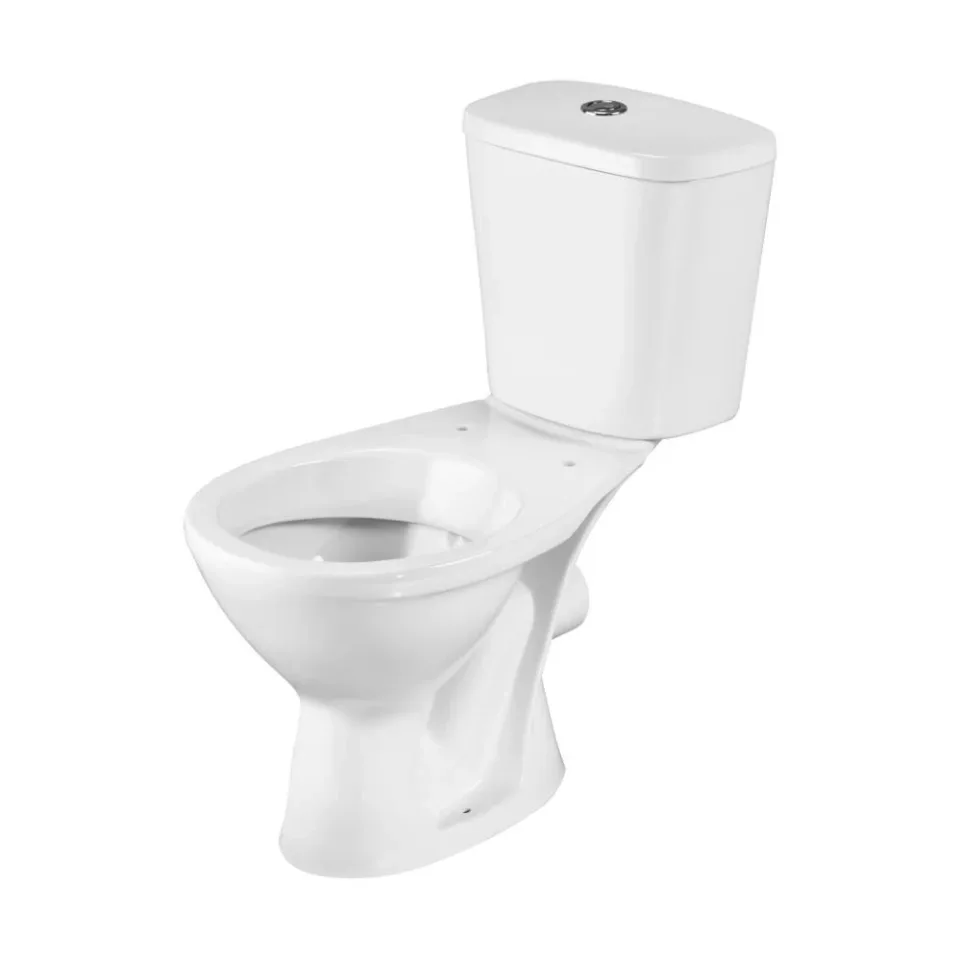 Унитаз-компакт Santeri Pro 36*67 горизонтальный выпуск с крышкой-сиденьем полипропилен