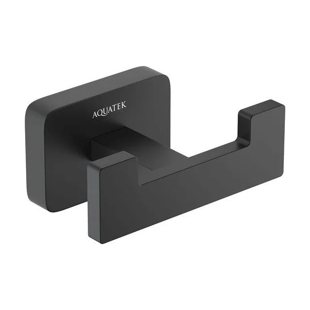 Крючок двойной AQUATEK, матовый черный AQ4302MB ЛИБРА