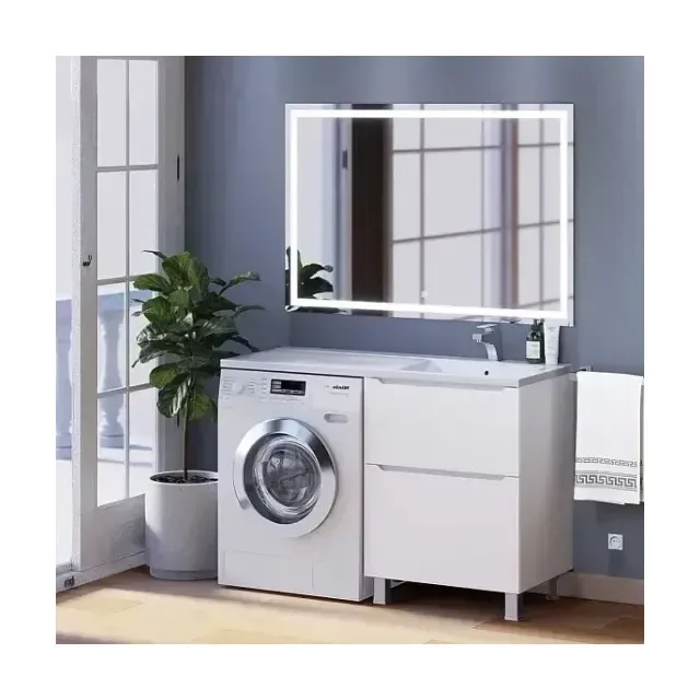 Комплект мебели Uperwood Tanos 120 белый под стиральную машину 2 ящика, напольный R