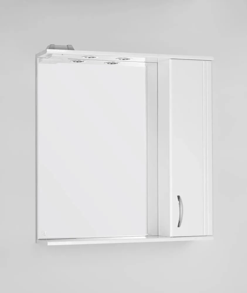 Зеркало-шкаф Style Line Эко Стандарт Панда 75/С R с Led-подсветкой