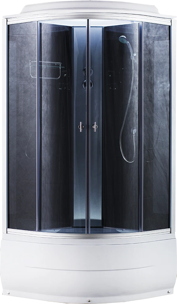 Душевая кабина AQUAPULSE 4103D 100х100х220см. grey black (в/п).