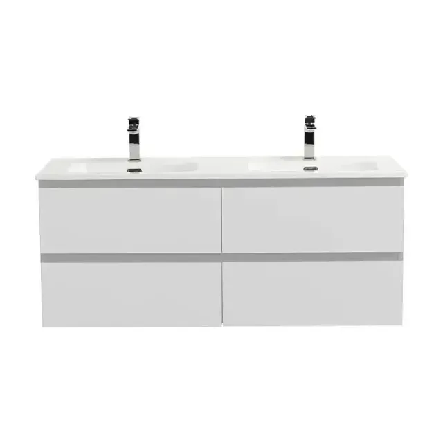 Тумба с раковиной BelBagno Крафт (Kraft) 120 с четырьмя ящиками белый матовый (раковина BB1200-2-ETL)