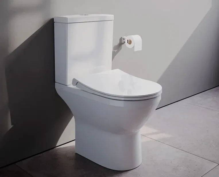 Унитаз-компакт Vitra Integra Round Open-Back 36,5*62 безободковый с крышкой-сиденьем микролифт Slim