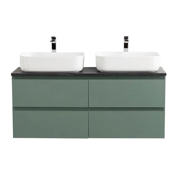 Тумба с раковиной BelBagno Крафт (Kraft) 120 с четырьмя ящиками еловая матовая (столешница черный матовый мрамор)