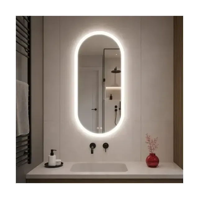 Зеркало Comforty Опал 50*100 с Led-подсветкой сенсорный выключатель и функцией антизапотевания