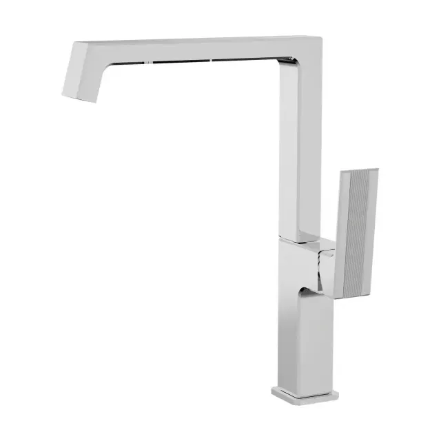 Смеситель для кухонной мойки Azario EXQUISITE керамический картридж, хром (AZ-VSM568340C)