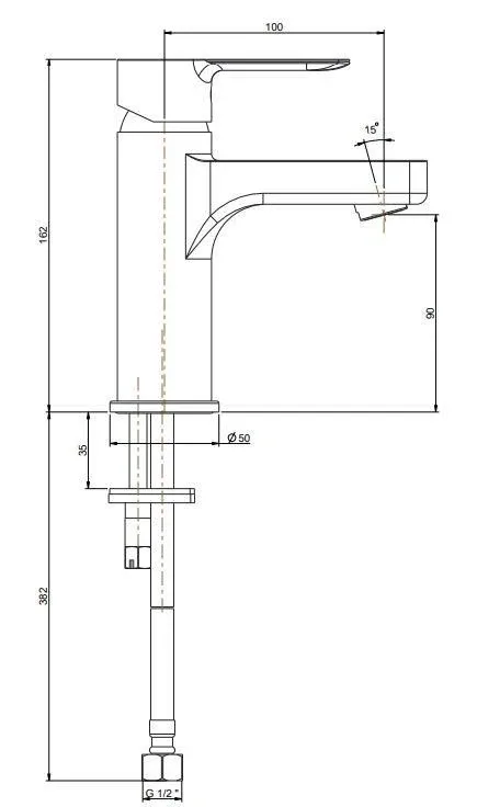 Смеситель Kerama Marazzi Sonata для раковины хром