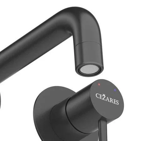 Смеситель Cezares Релакс (Relax) RELAX-BLI2-1-NOP-W0 для раковины скрытый монтаж черный матовый