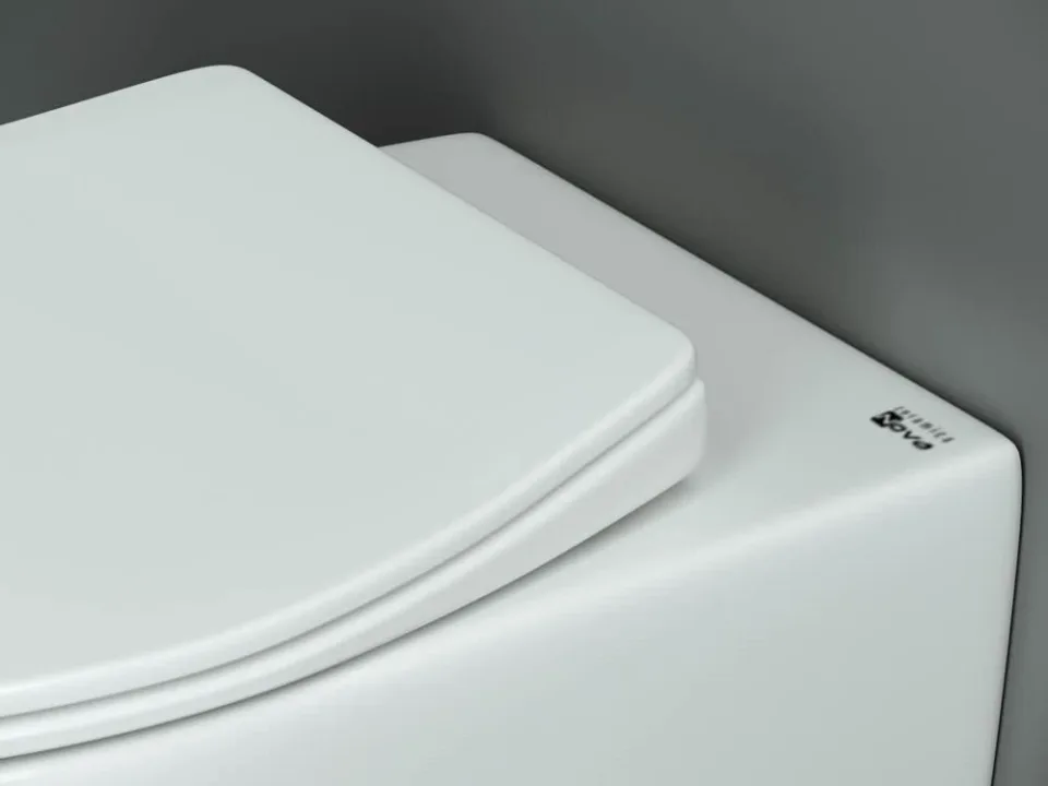 Подвесной унитаз Ceramicanova Pearl 38*53 безободковый с крышкой-сиденьем микролифт Slim