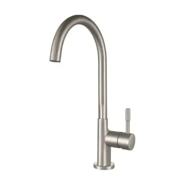 Смеситель Aquanet Steel AF210-41S для кухни сталь, сатин