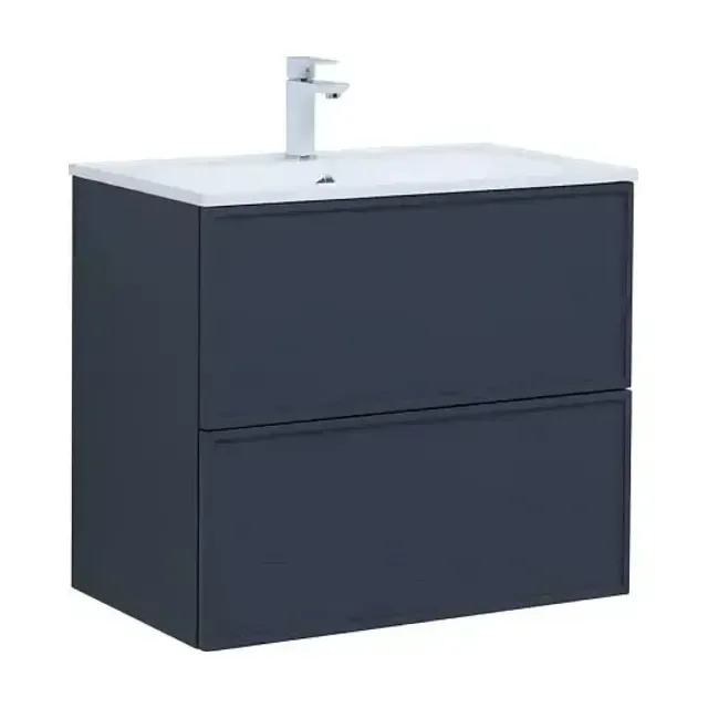 Тумба с раковиной Aquanet Арт 75 маренго Soft Touch (тактильный матовый), раковина Арт 75