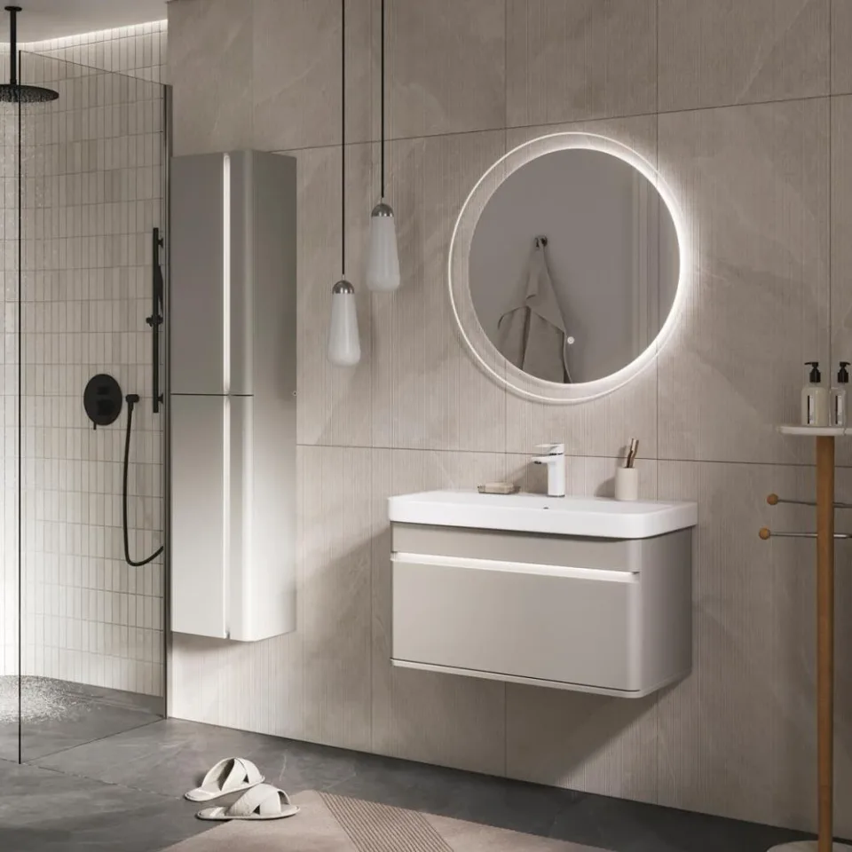 Пенал Equil Элеганте/Elegante 36 LED R/L подвесной, амарок, белый