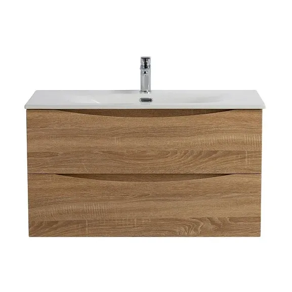 Тумба с раковиной BelBagno Marino-Cer-N 90 белый дуб